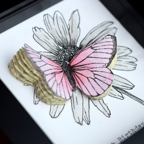 Personalised Butterfly And Flower Artwork