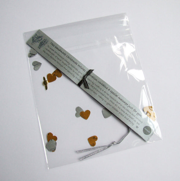 Silver Wedding Anniversary Gift - Personalised Silver Sheet Music Heart Decoration - Made In Words