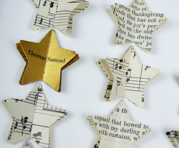 Graduation Gift - Gold Star Personalised Framed Picture - Made In Words