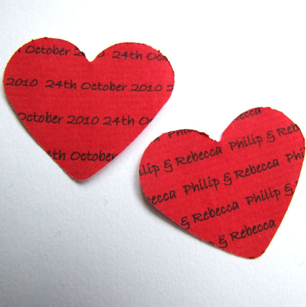 Paper Wedding Anniversary Gift - Red Paper Heart Strings Framed Picture - Made In Words