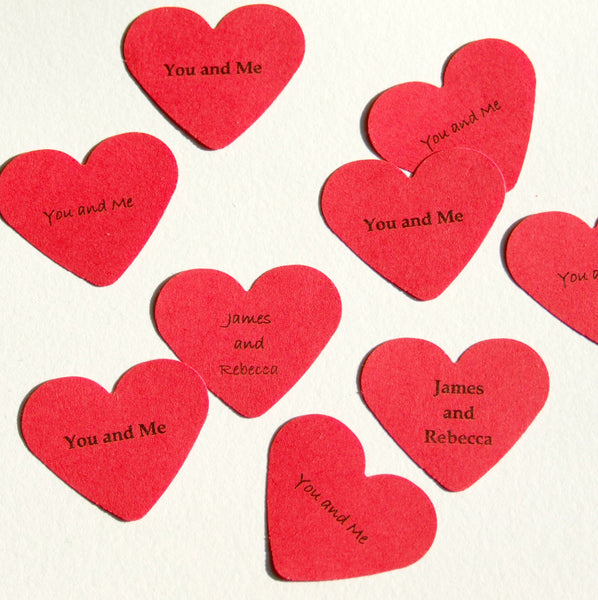 Paper Wedding Anniversary Gift - Love Heart Personalised Framed Picture - Made In Words