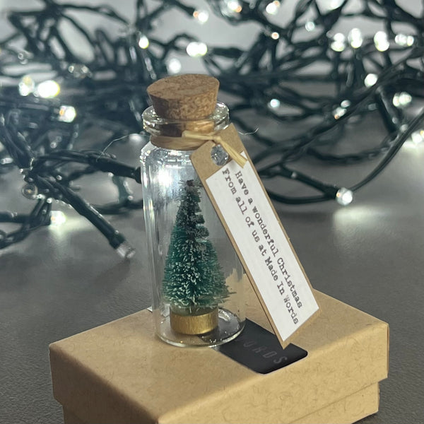 Tiny Christmas Tree Keepsake With Personalised Message