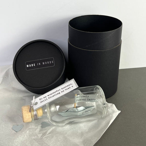 silver anniversary nautical keepsake
