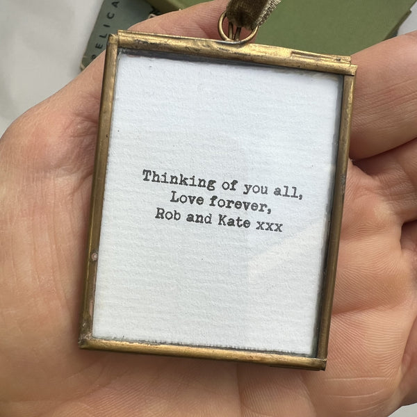 Personalised Forget-Me-Not Framed Artwork with Poem