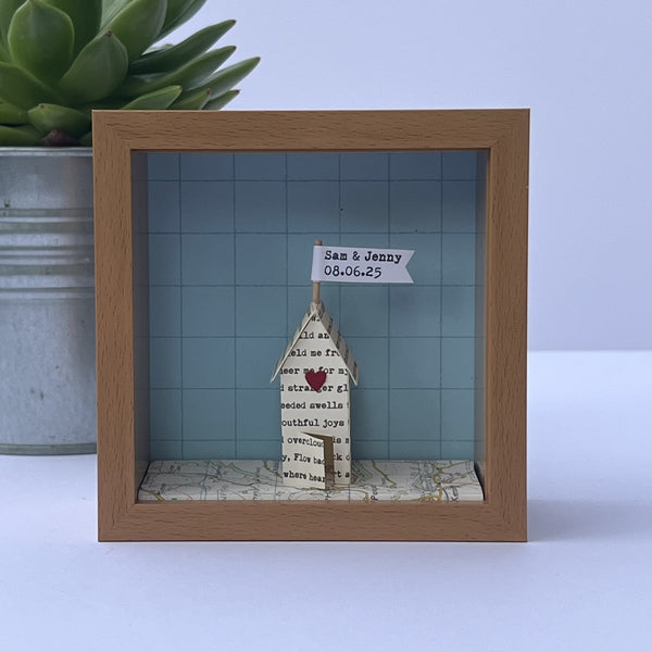 Little Personalised Paper House Artwork