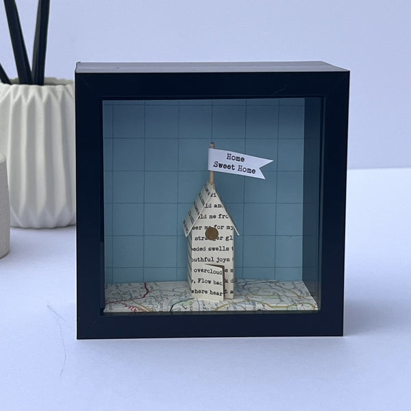 Little Personalised Paper House Artwork