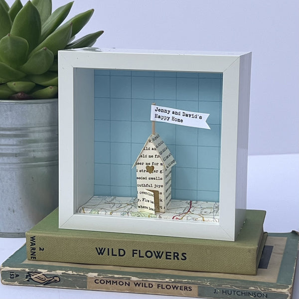 Little Personalised Paper House Artwork