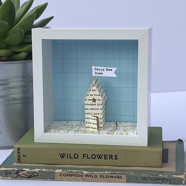 Little Personalised Paper House Artwork