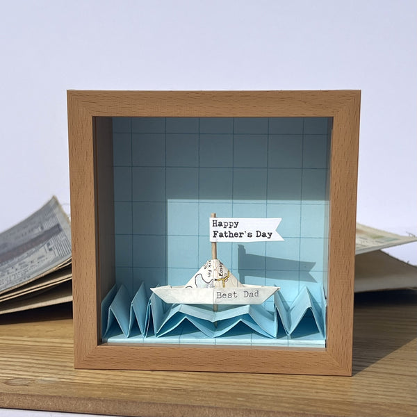 Little Personalised Paper Boat Artwork