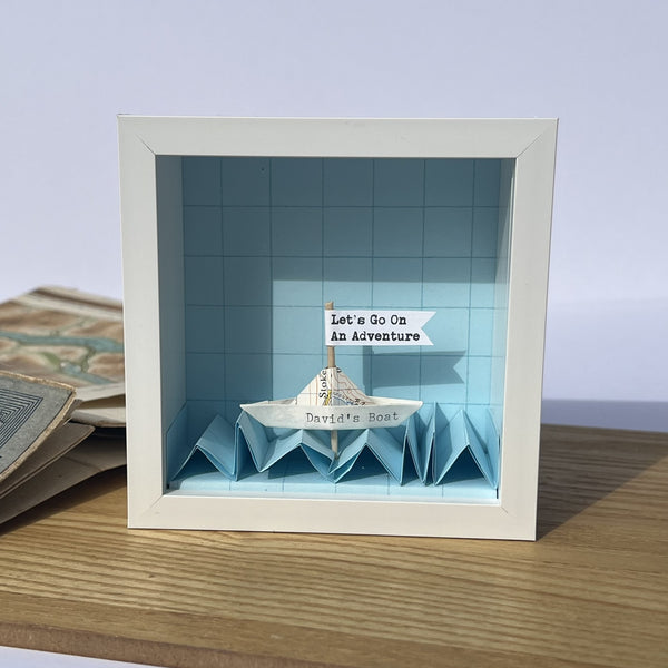 Little Personalised Paper Boat Artwork