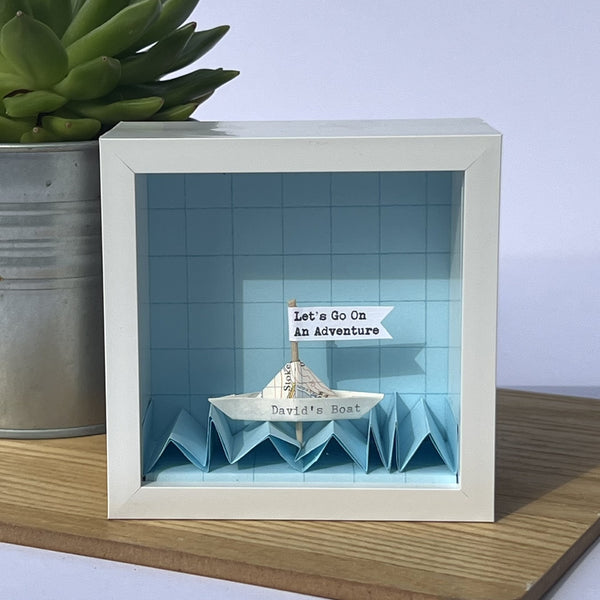 Little Personalised Paper Boat Artwork