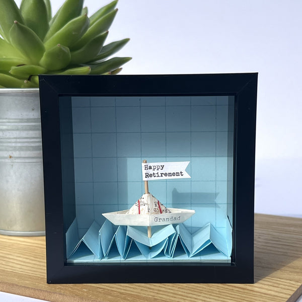 Little Personalised Paper Boat Artwork