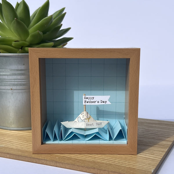 Little Personalised Paper Boat Artwork