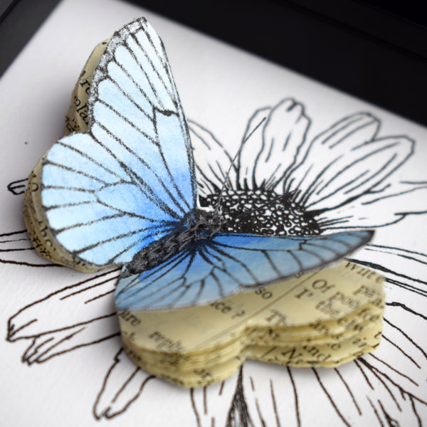 Personalised Butterfly And Flower Artwork