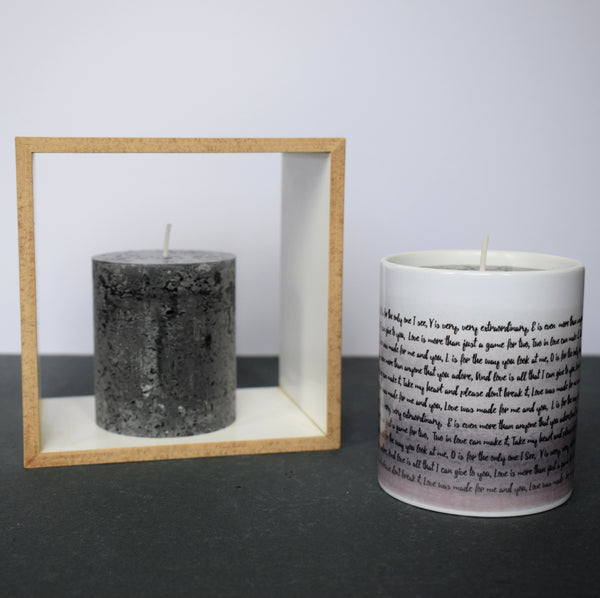 Your Special Song Personalised Pot With Candle - Personalised Favourite Song Candle Holder - Made In Words
