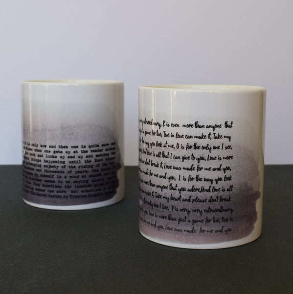 Your Favourite Song Or Poem Personalised Pot - Personalised music anniversary gift - Made In Words