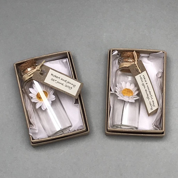 Personalised Tiny Daisy In A Bottle