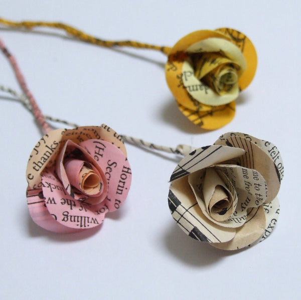 Personalised Valentine's Gift - Handmade Personalised Paper Rose In A Glass Vial - Made In Words