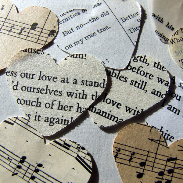 Paper Wedding Anniversary Gift - Poetry And Music Personalised Framed Paper Rose - Made In Words