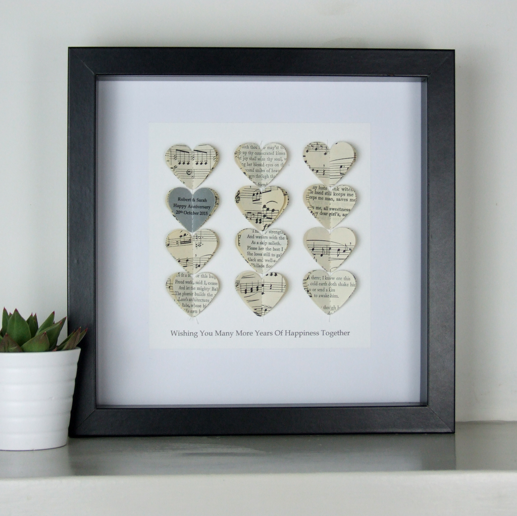 Silver Wedding Anniversary Gift Personalised Silver Heart