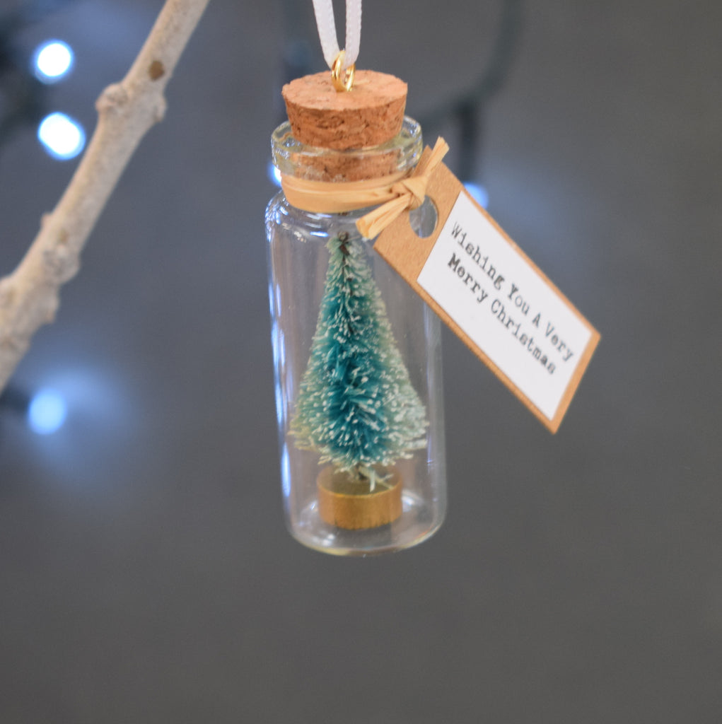 Personalised Miniature Christmas Tree Decoration - Handmade Christmas  decorations - Made In Words